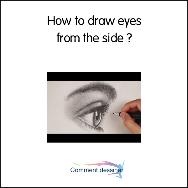 How to draw eyes from the side